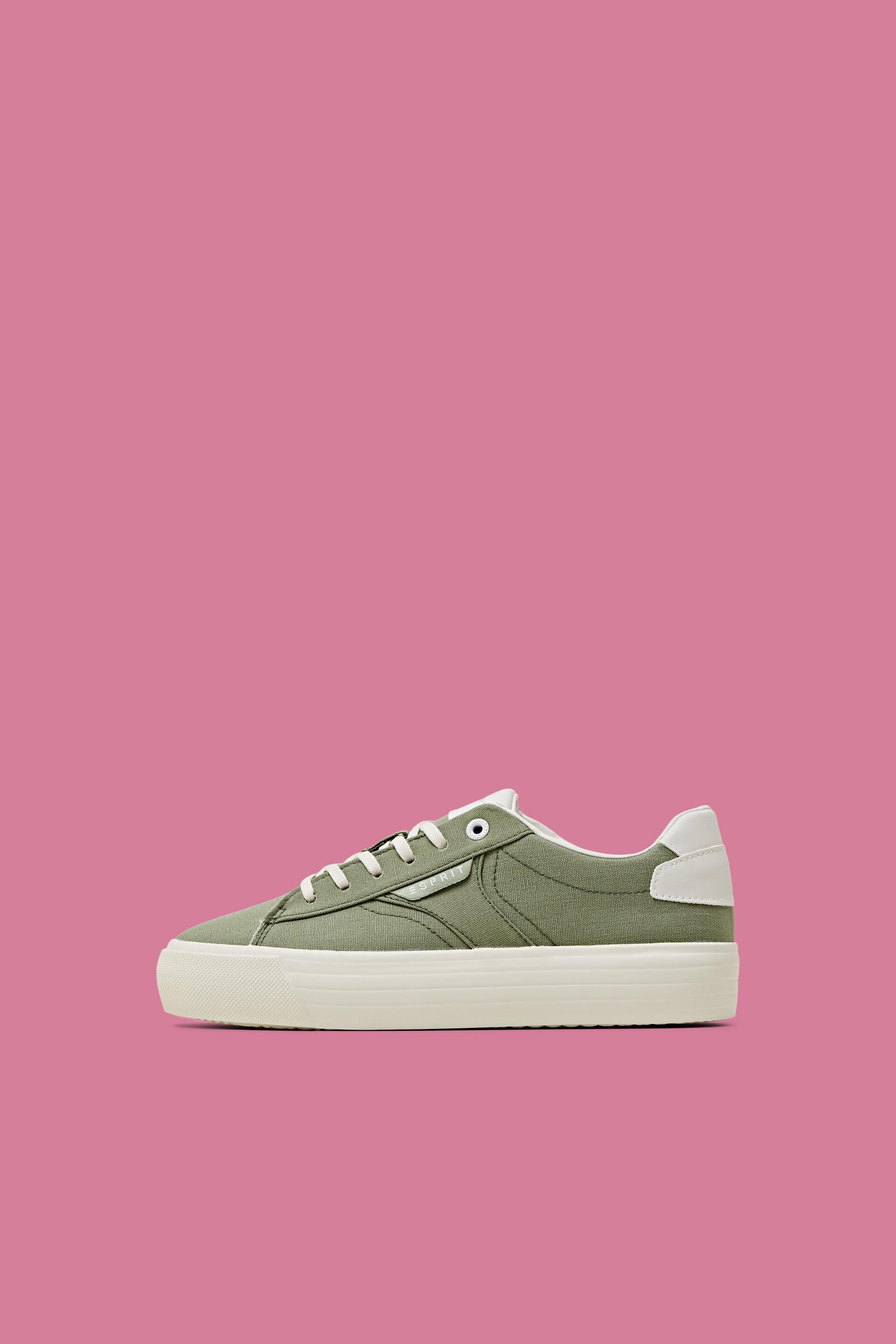 Sneakers en toile dotées d’une semelle à plateau