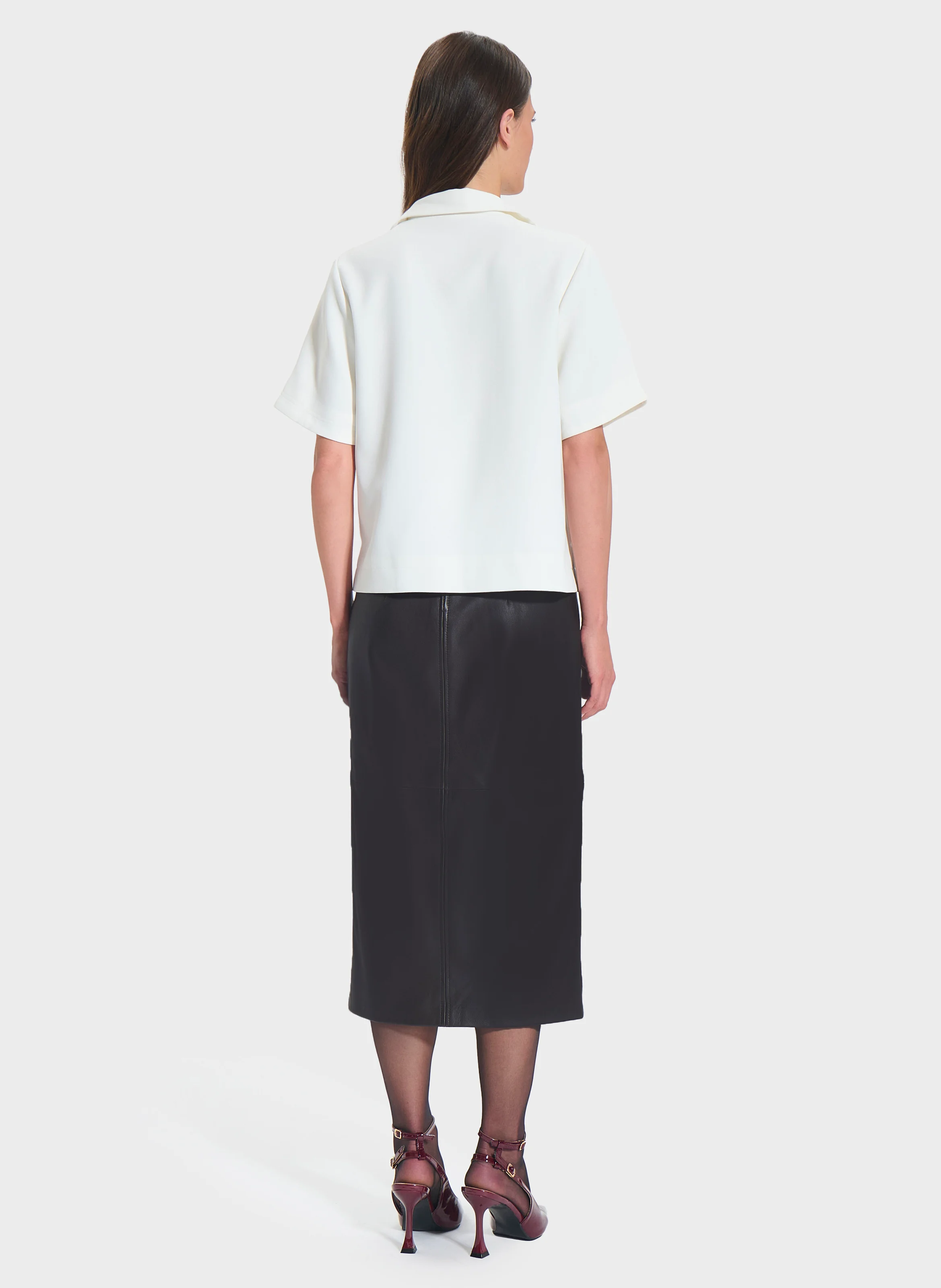 TENDRESSE - Top col chemise | Blanc