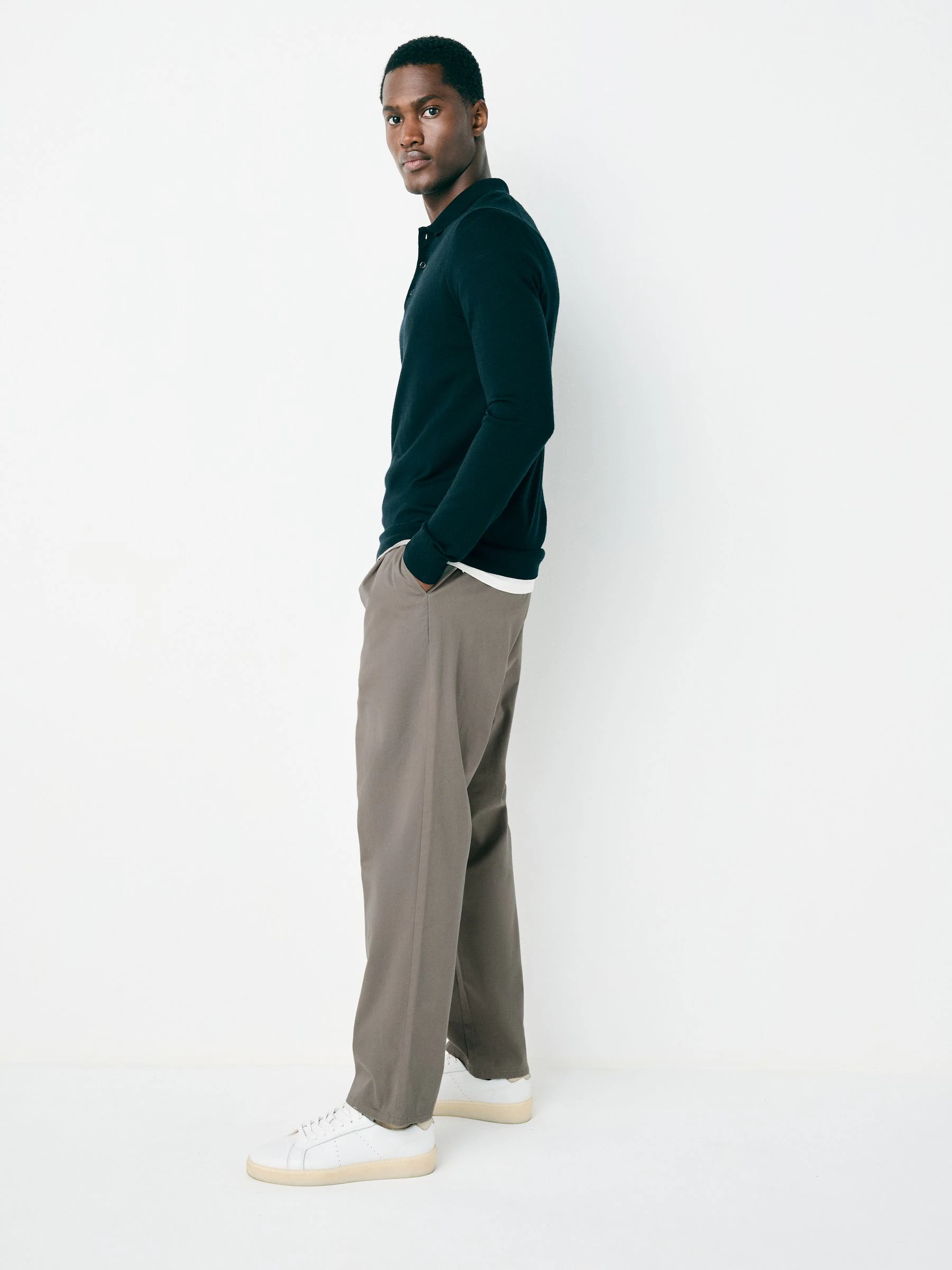 Klei - Twin Pleated Stretch Chinos Trousers