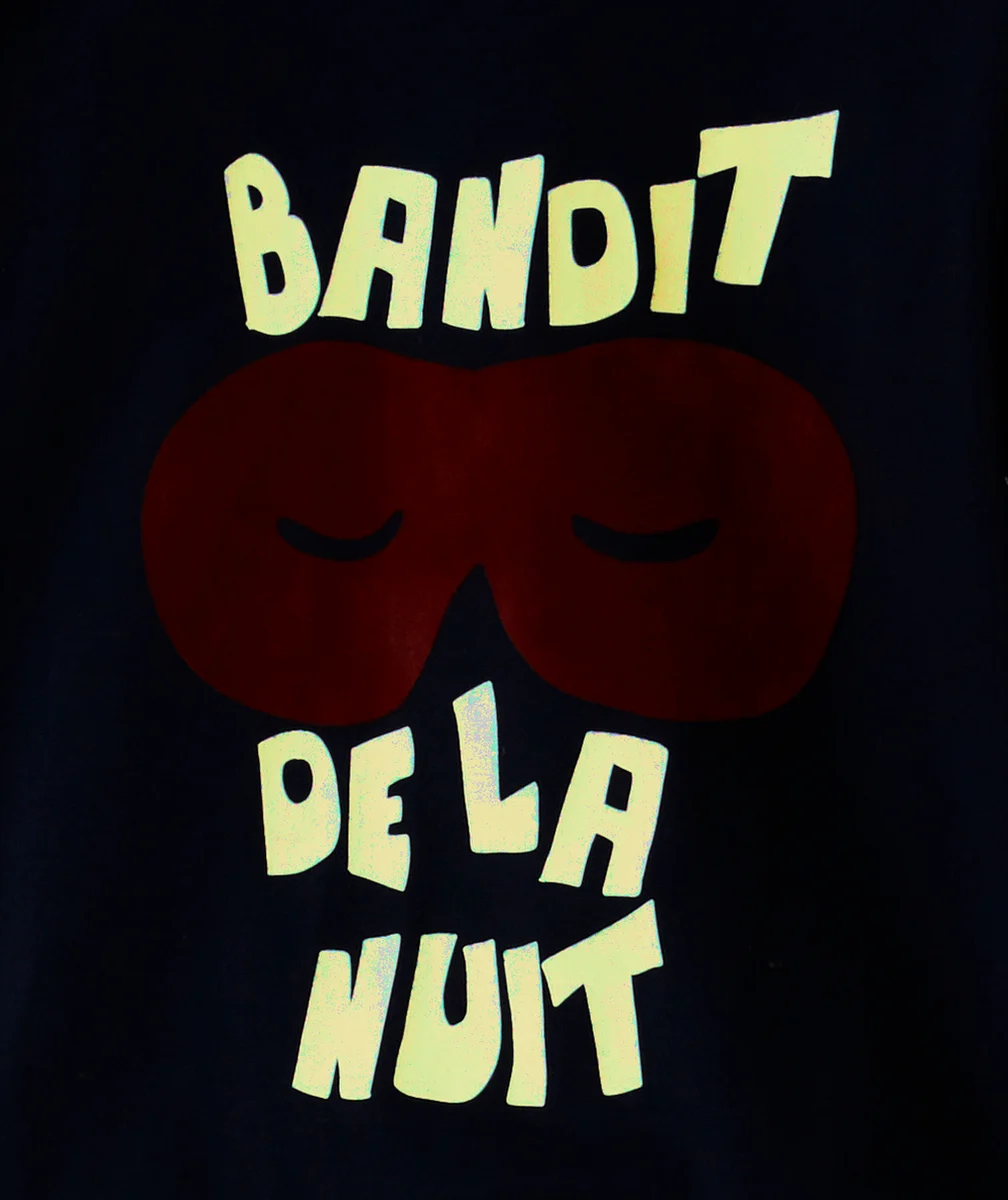 PYJAMA MANCHES LONGUES GARÇON EN COTON BIO PHOSPHORESCENT THÈME BANDIT