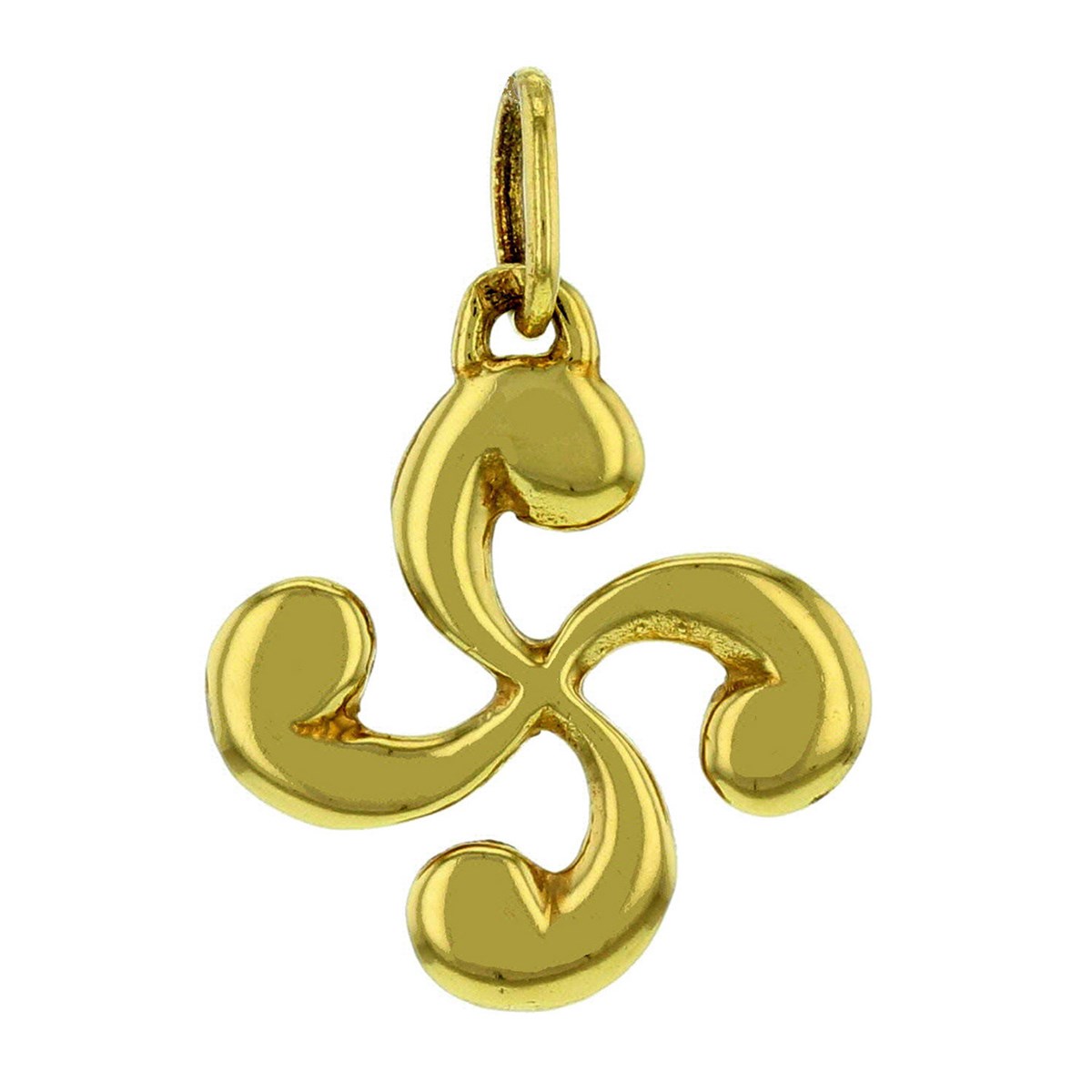 Croix basque Lauburu en or 18 carats