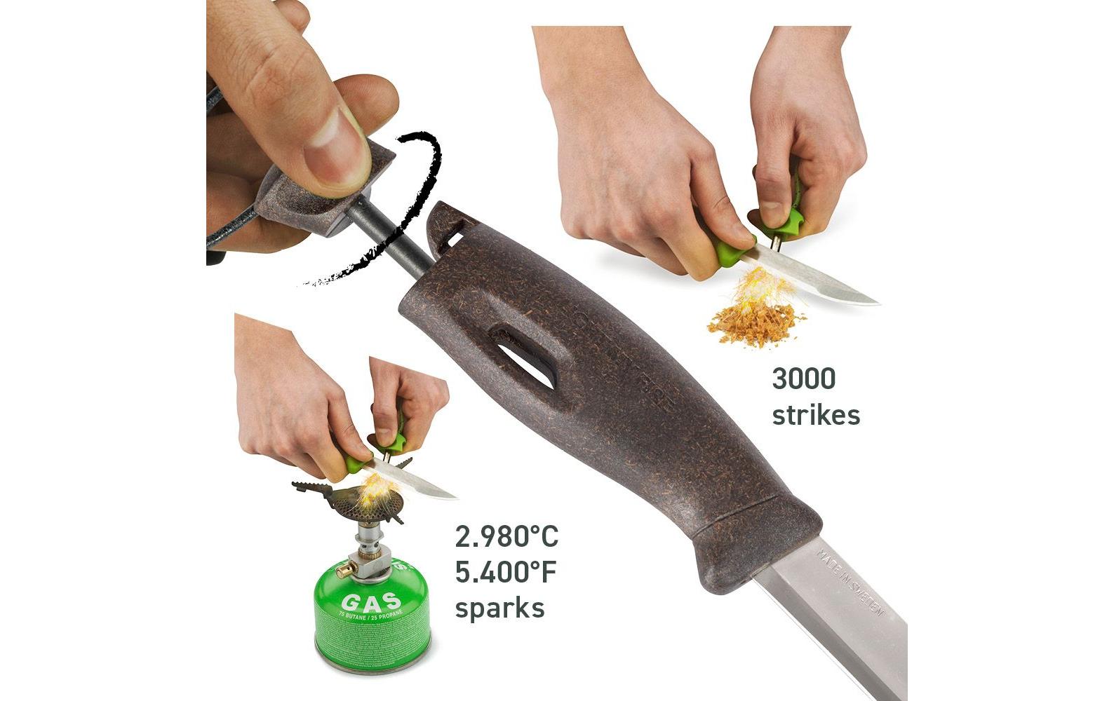Swedish FireKnife BIO 2in1 cocoshellMehr als ein Messer, mehr als ein Feuerstarter