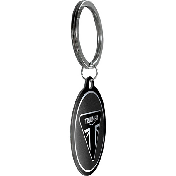 nostalgic art - Porte-clés Triumph - Logo Noir / Gris