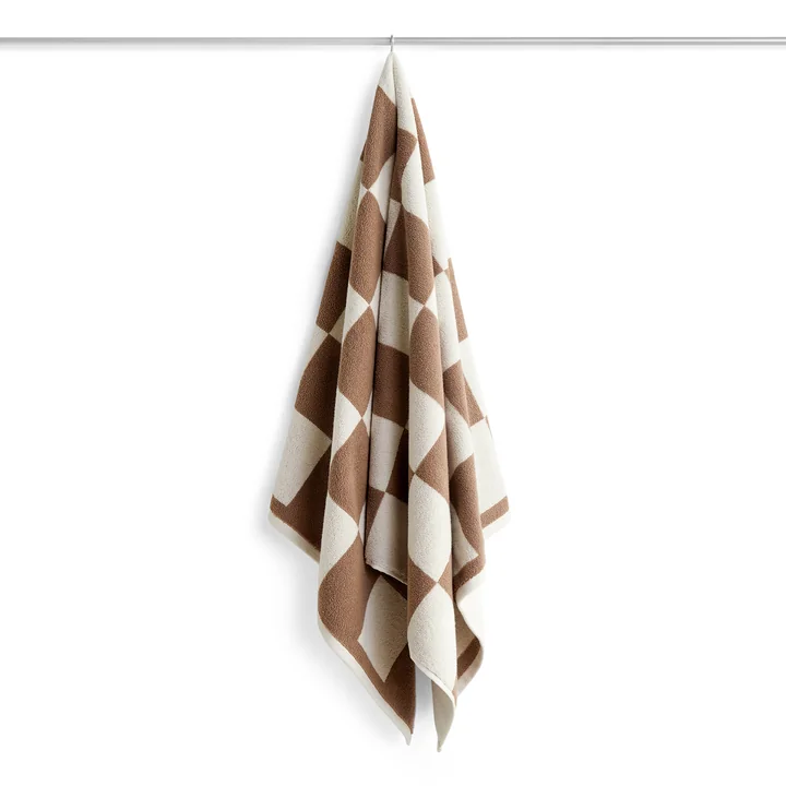HAY - Check Badetuch, 70 x 136 cm, cappuccino