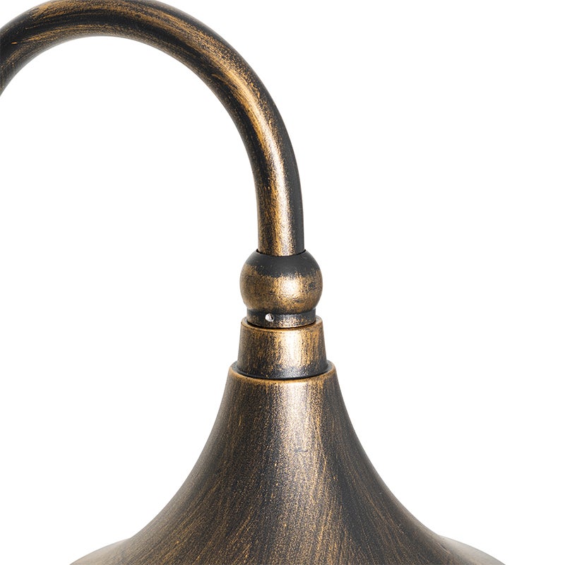 Klassieke buitenlantaarn, antiek goud, 125 cm, IP44 - Daphne