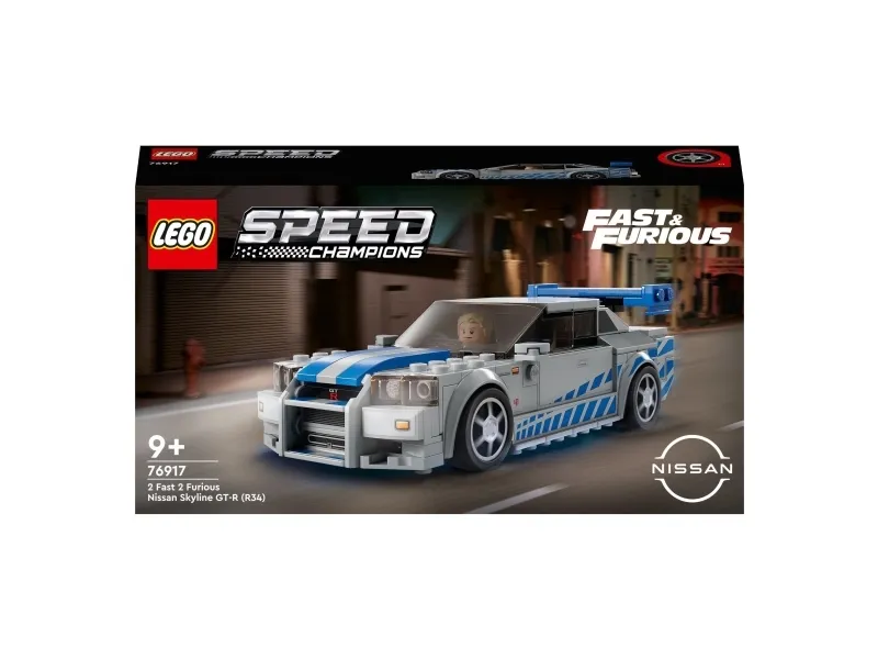 LEGO Speed Champions 76917 2 Fast 2 Furious Nissan Skyline GT-R (R34)