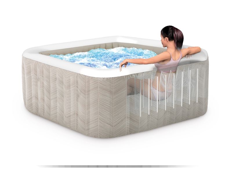 Intex Whirlpool Purespa Chevron Deluxe Ø 173 Hochmoderner Whirlpool sorgt für Entspannung auf Knopfdruck