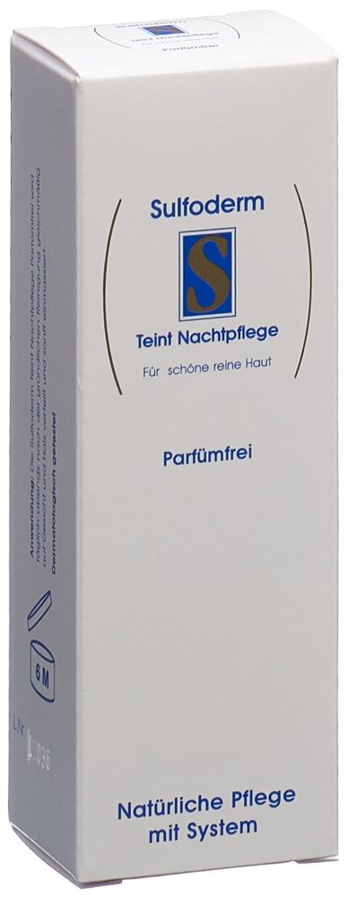 Sulfoderm S Teint Nachtpflege Creme Tb 40 ml
