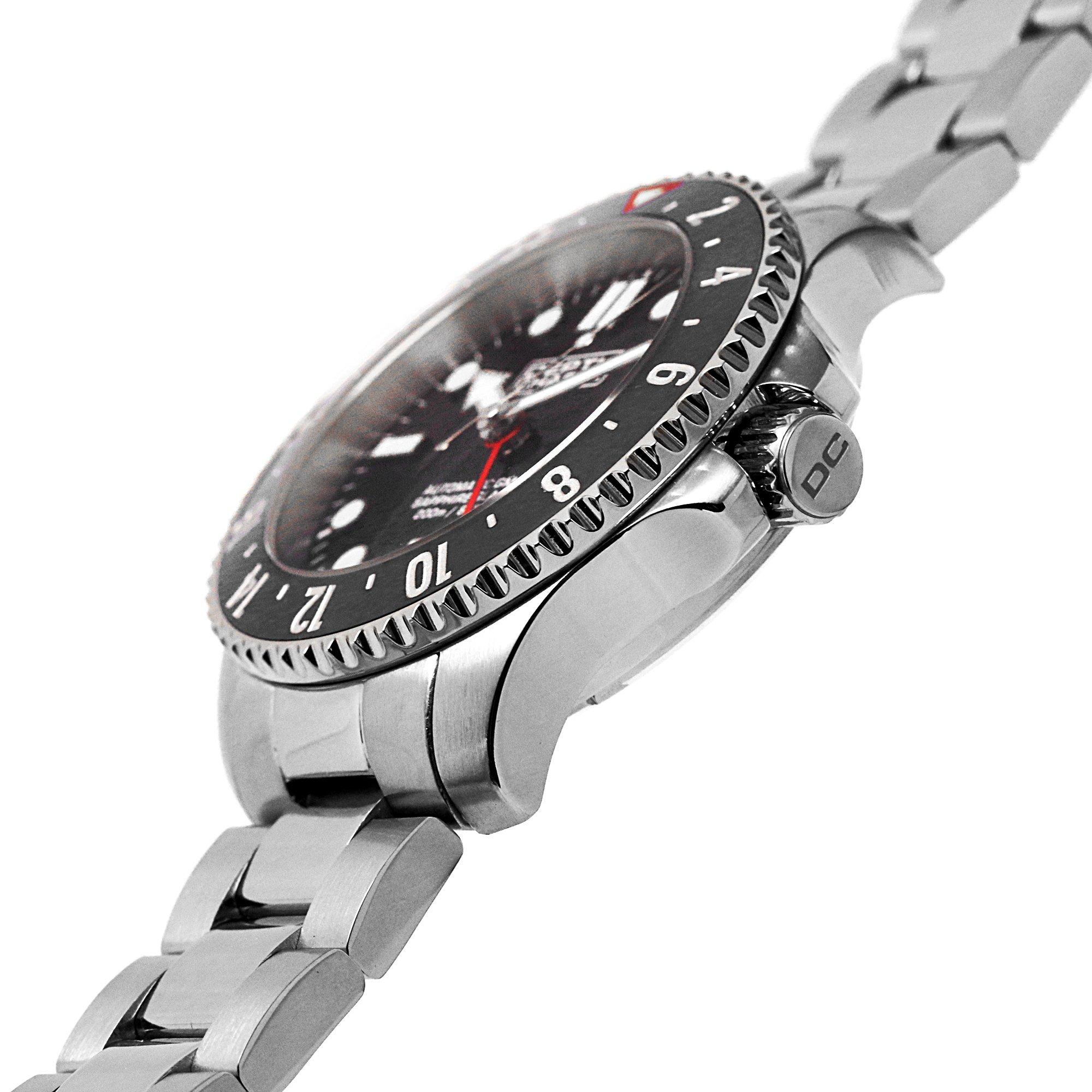 Depth Charge Stainless Steel Black Dial Dive Watch
