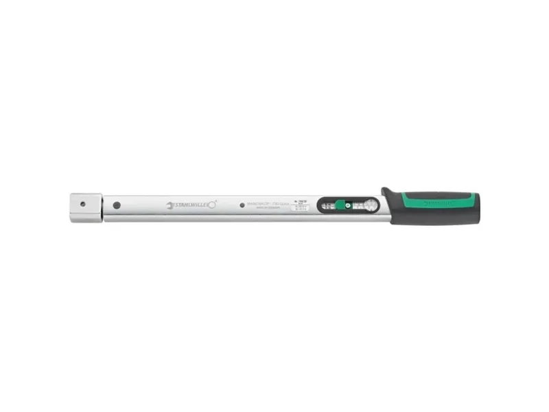 STAHLWILLE 730/20, Analog momentnøgle, Ft-lb, In-lb, Nm, Elektronisk, 40 - 200 Nm, Sort, Grøn, Micro-USB