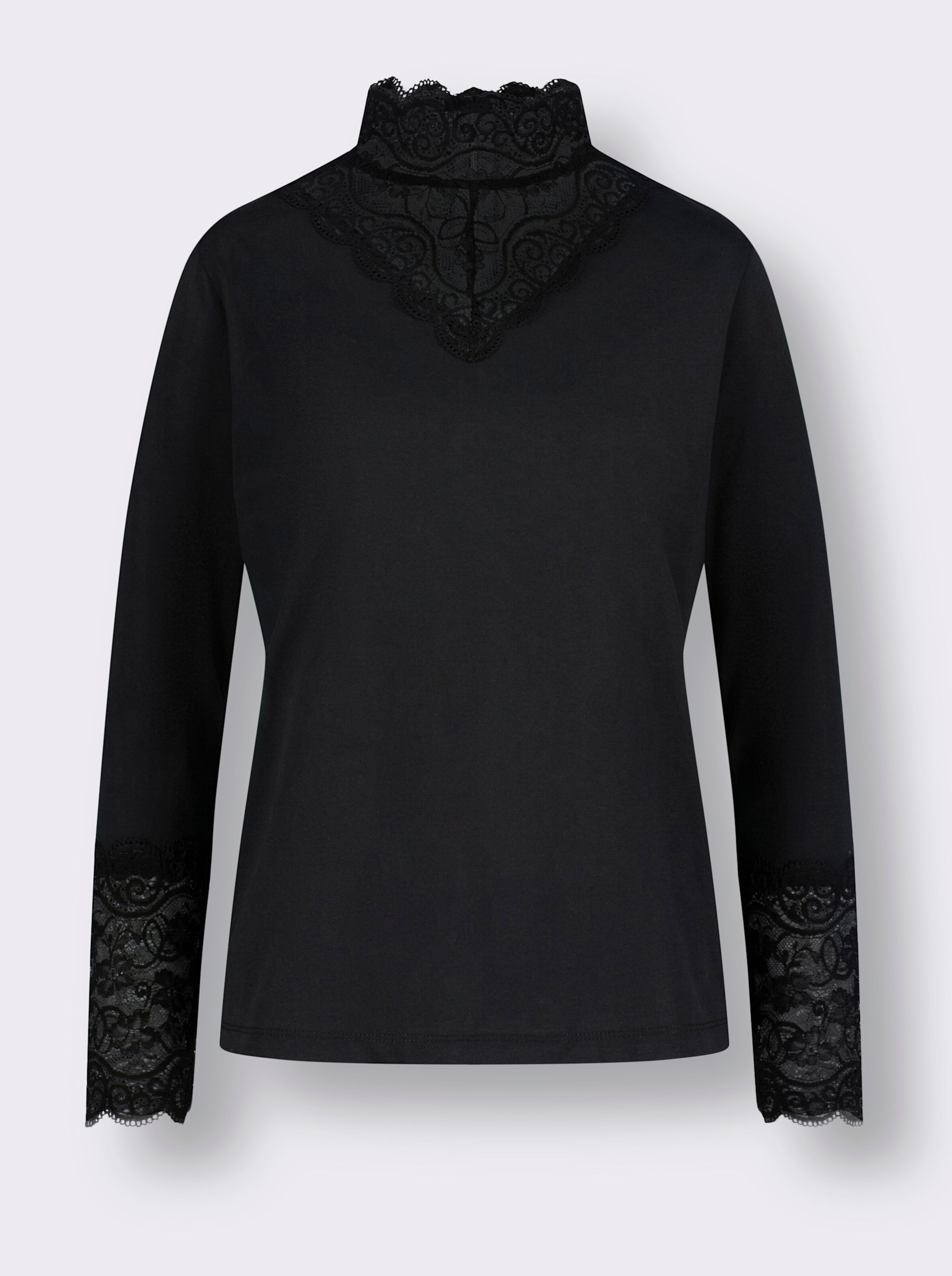 Stehkragen-Shirt