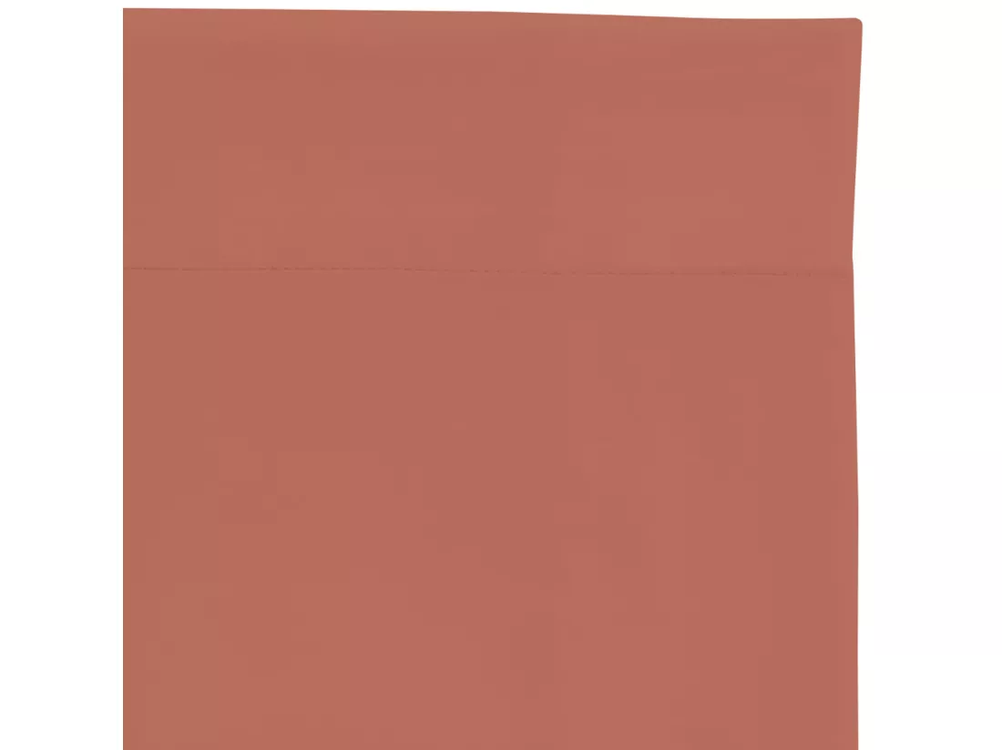 Drap plat 100% coton terracotta 270x310 cm