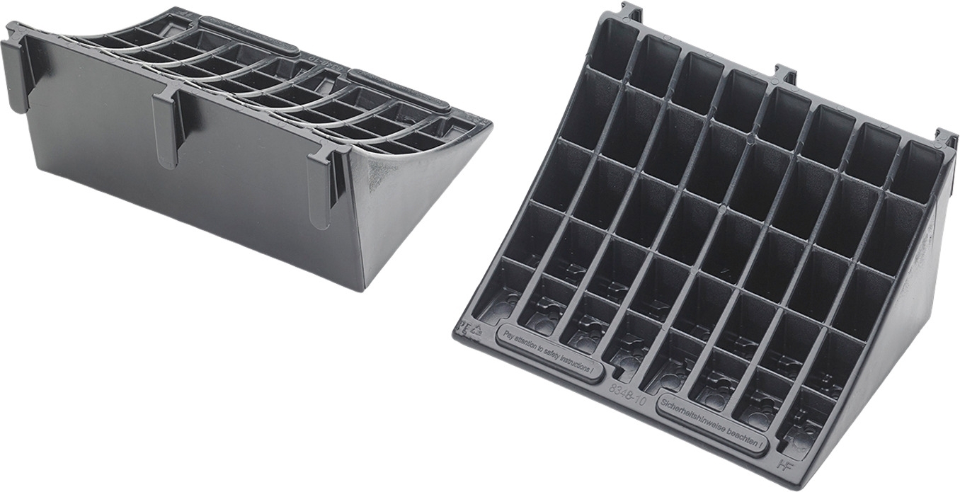 Parkstopper für Maxikeil - Schwarz - 2er Set