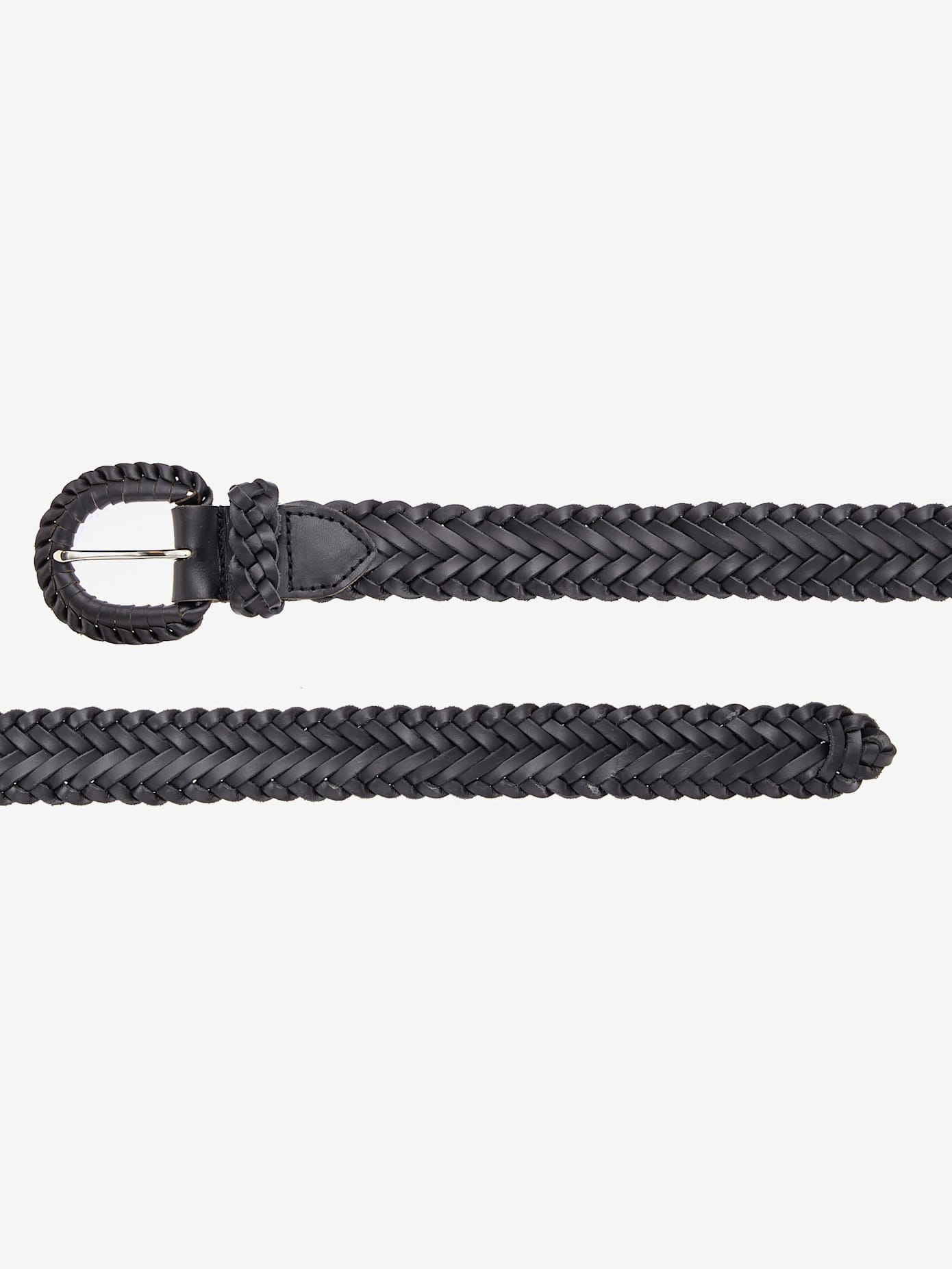 Ceinture en cuir ceinture tressée tendance avec boucle ton sur ton