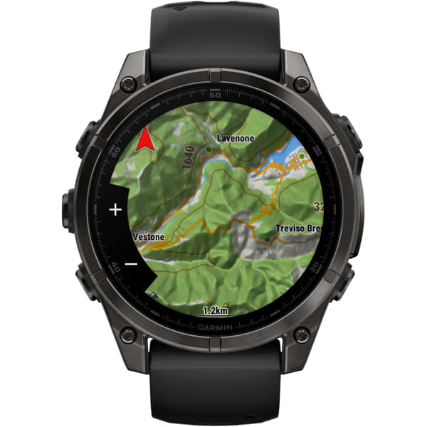 Montre cardio GPS GARMIN FENIX 8 AMOLED 47MM SAPPHIRE TITANE TITANE CARBON GREY