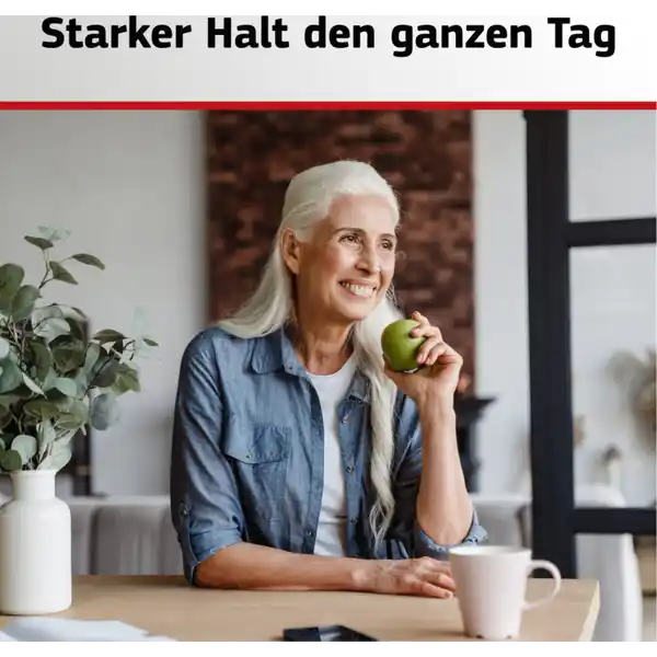 Plus Premium Haftcreme Barriere gegen Speisereste