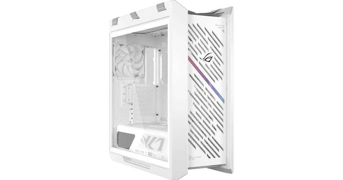 ASUSROG STRIX HELIOS II GX601S midi tower behuizing  (Wit | 4x USB-A | 2x USB-C | RGB | Tempered Glass)