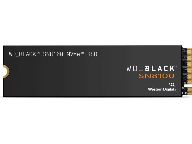 WD Black SSD SN8100 M.2 2280 NVMe 2000 GB Interne High-Performance NVMe M.2 Solid-State-Drive