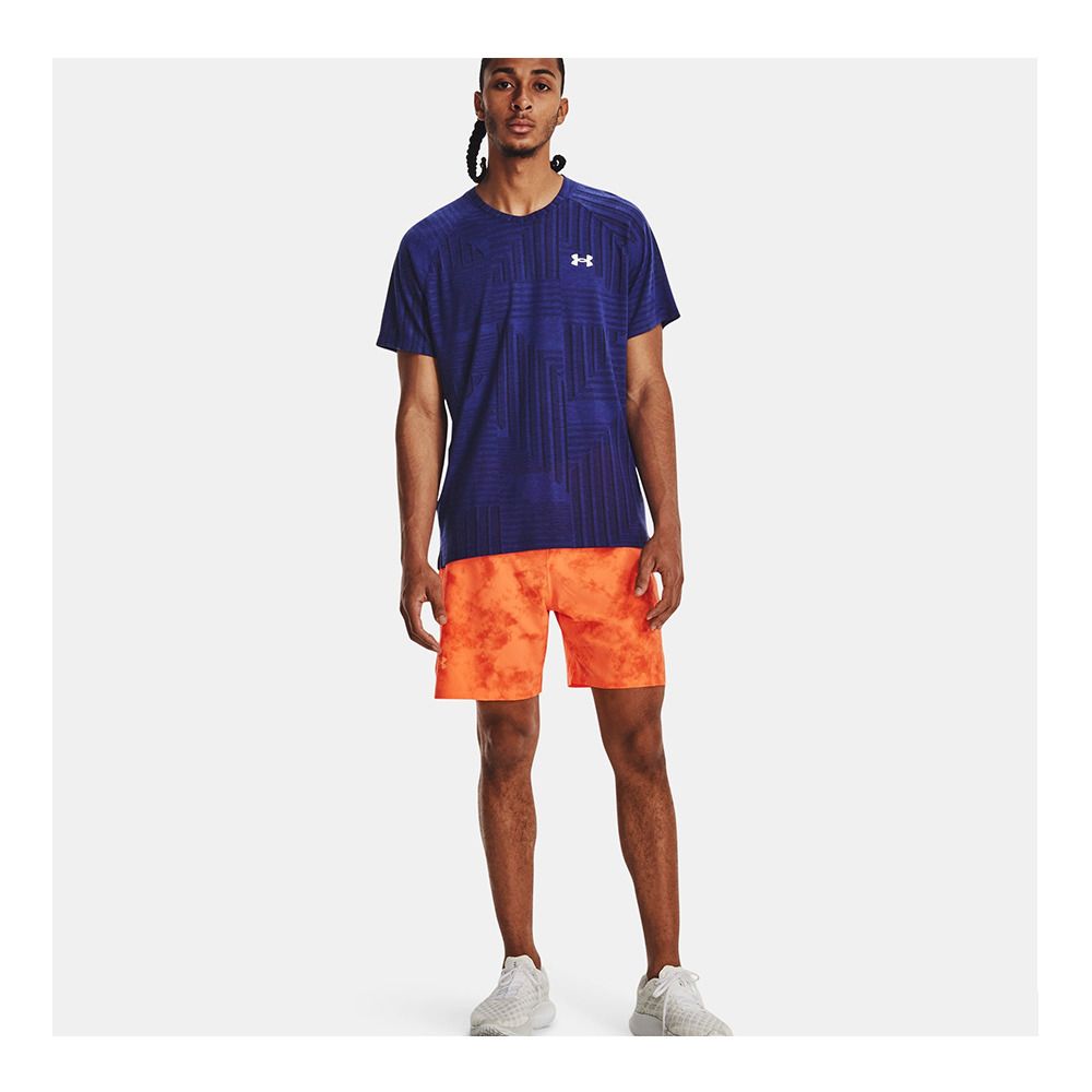 Under Armour UA STREAKER DECO DIAMOND - Maillot Homme sonar blue/black/reflective
