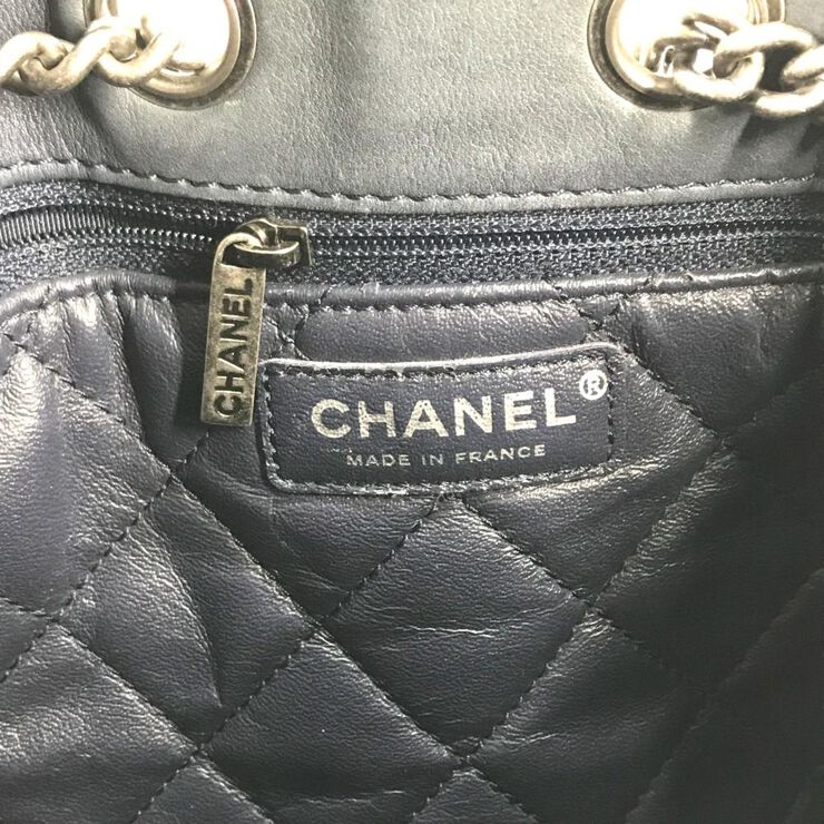 Chanel Vintage Chanel Backpack Blue