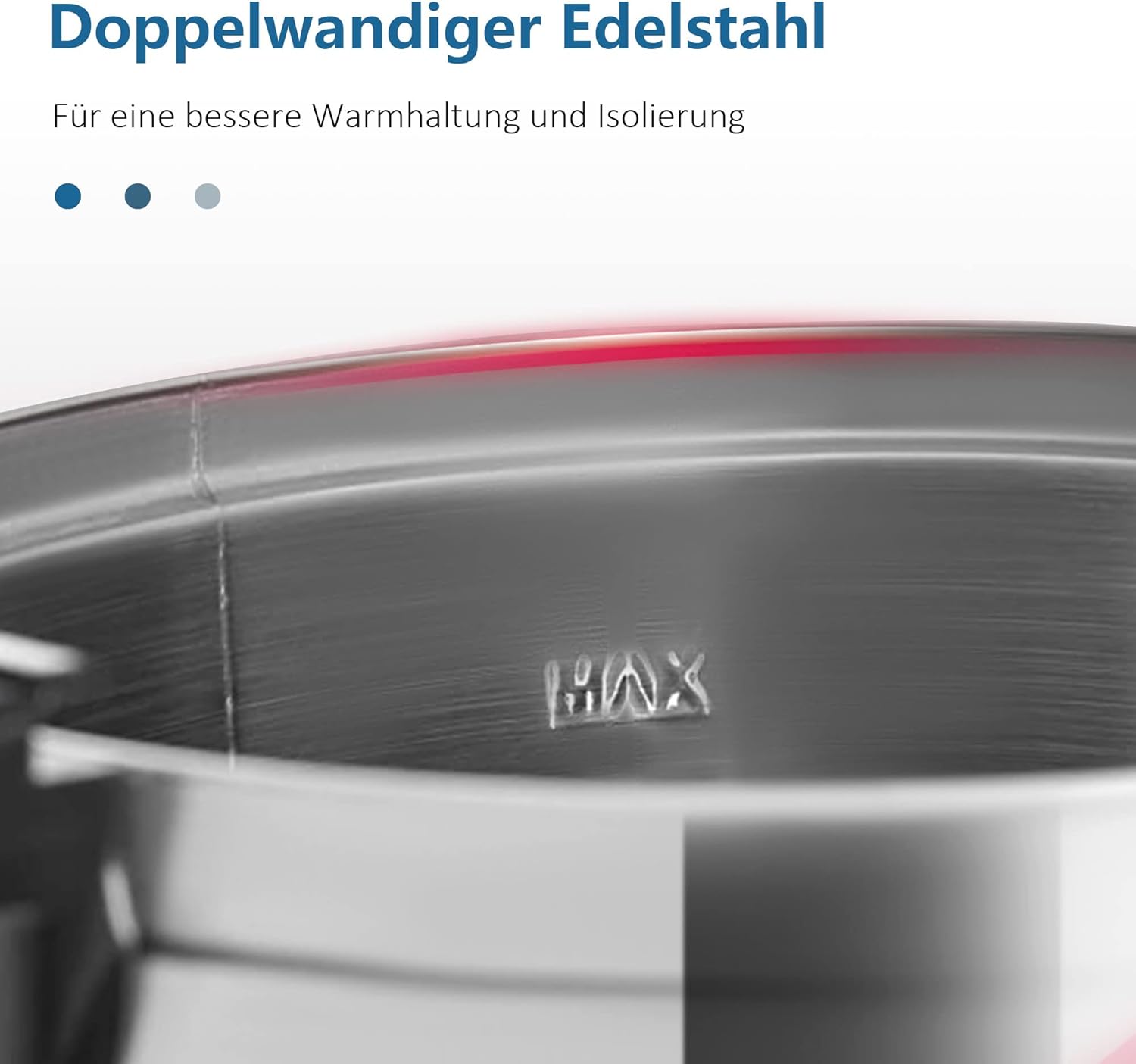 Ribelli 22L Doppelwandiger Glühweinkocher mit Metall Zapfhahn, Heißgetränkespender aus Edelstahl, Temperatureinstellung von 30 bis 100°C, Einkochautomat Heißwasserspender, auch als Dampfgarer