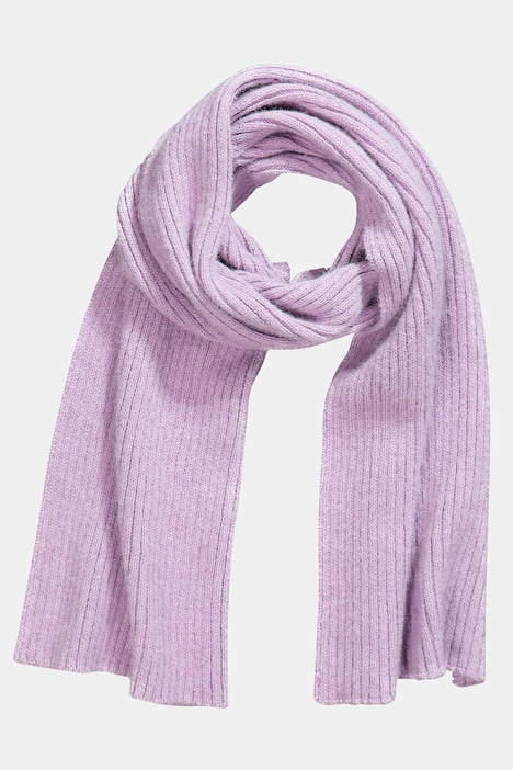 Strickschal, weicher Rippstrick