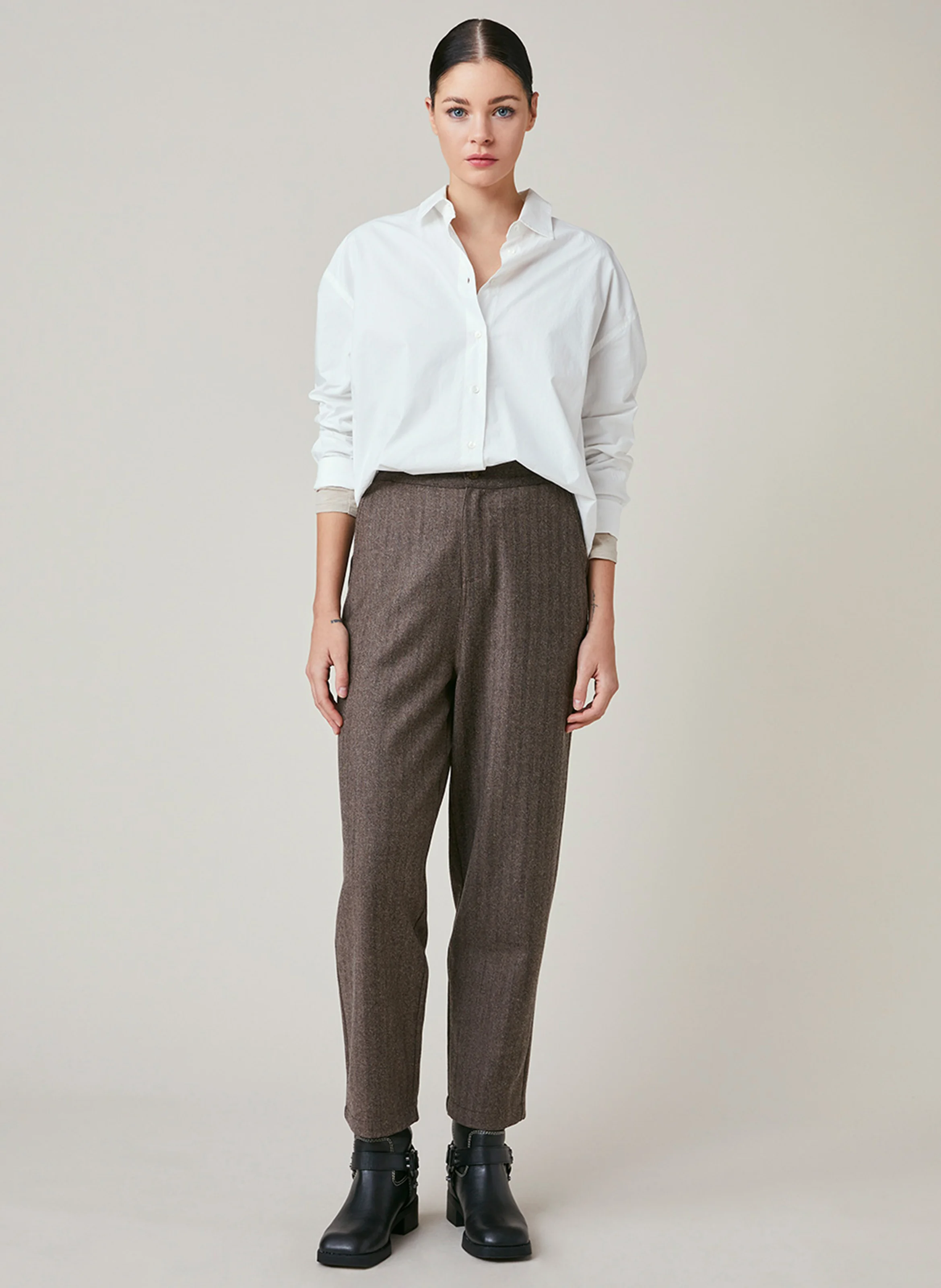 FOSSEA - Pantalon droit| Marron