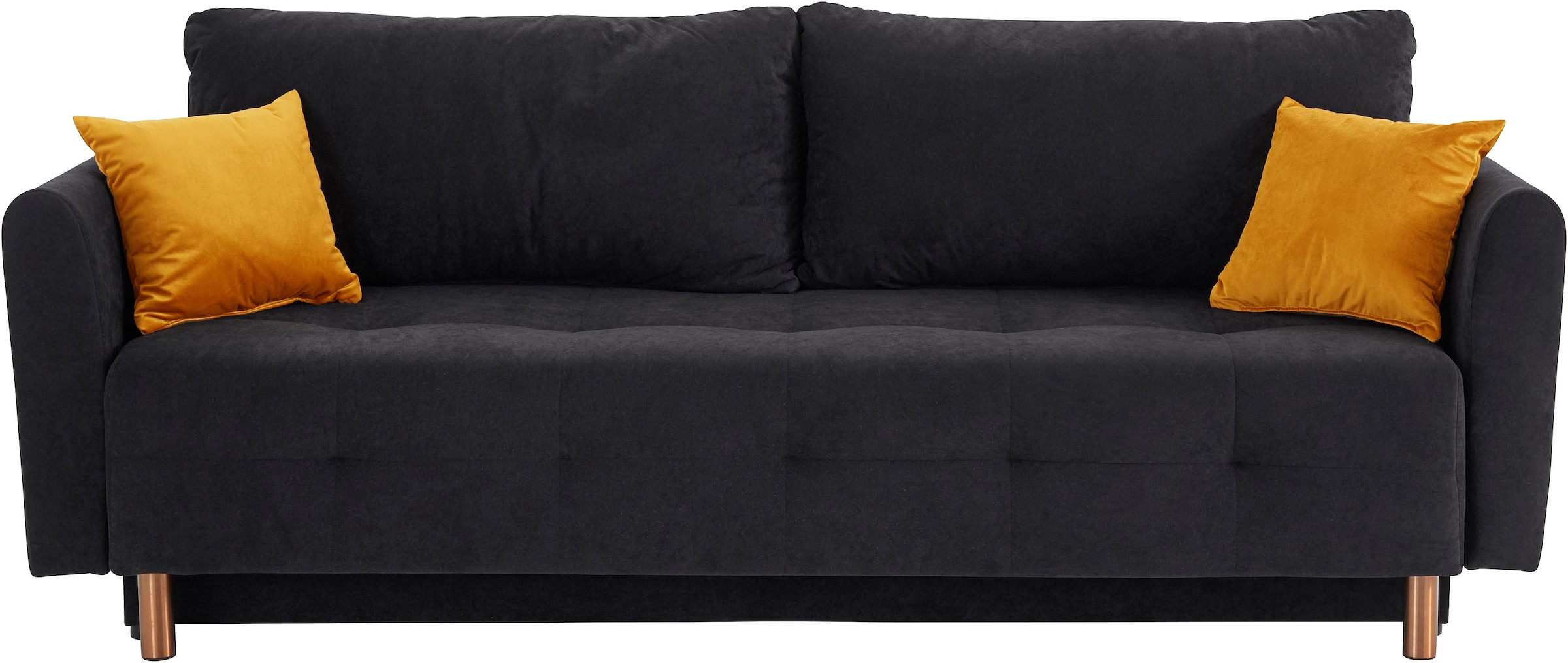 INOSIGN Schlafsofa »Nordic« mit Federkern und Metallbeinen, Steppung im Sitzbereich