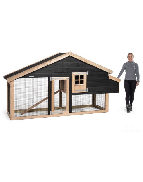 Voldux Dierenverblijf Remco Rechts - Dierenverblijf - 300x90x160 cm Zwart