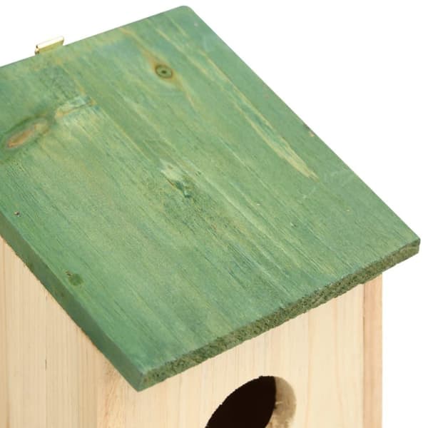 vidaXL Fuglehus 10 stk heltre gran 12x12x22 cm
