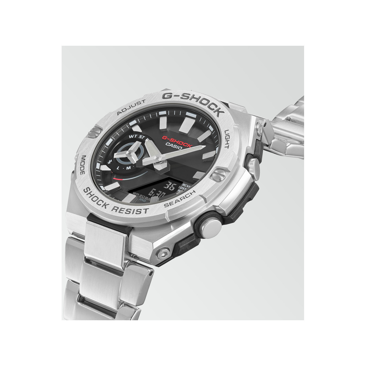 Montre G-SHOCK PREMIUM homme bracelet acier argent