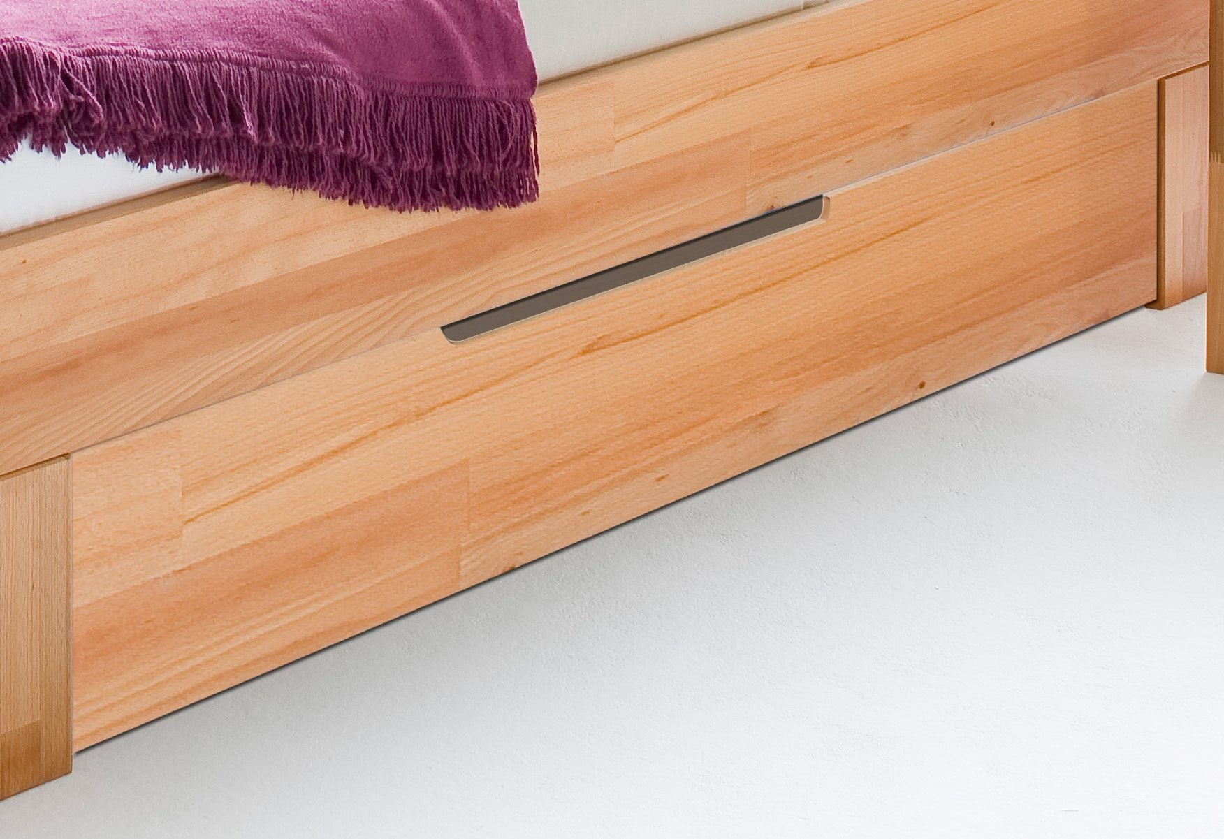 Home affaire Bettschubkasten »Modesty« aus massivem Kernbuchenholz, passend für Bettgrössen der Serie Modesty