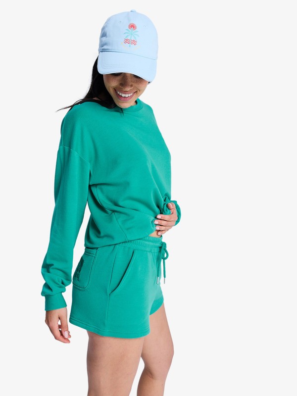 Surfing By Moonlight Short en molleton Vert Femme