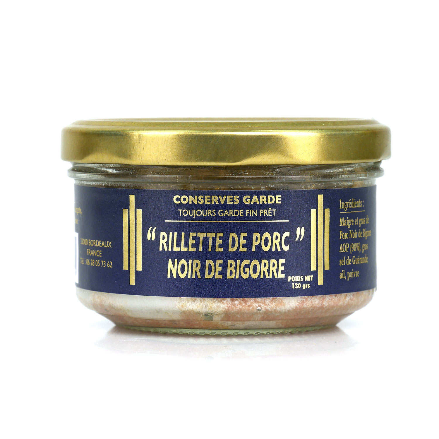 Les rillettes pur Porc Noir de Bigorre AOP