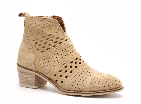 Alpe boots bottine talons femme 505 beige