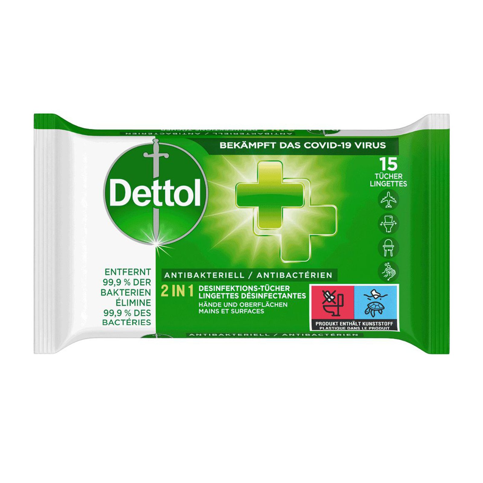 Dettol 2in1 Desinfektionstücher