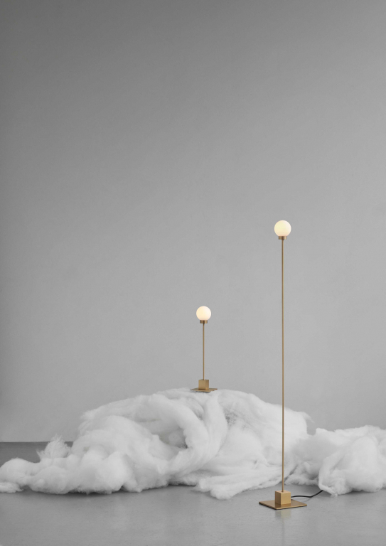 Northern Snowball vloerlamp staal