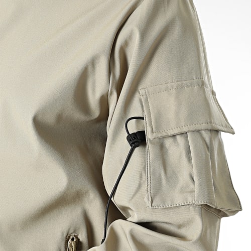Ensemble Veste Zippée Et Pantalon Cargo Beige