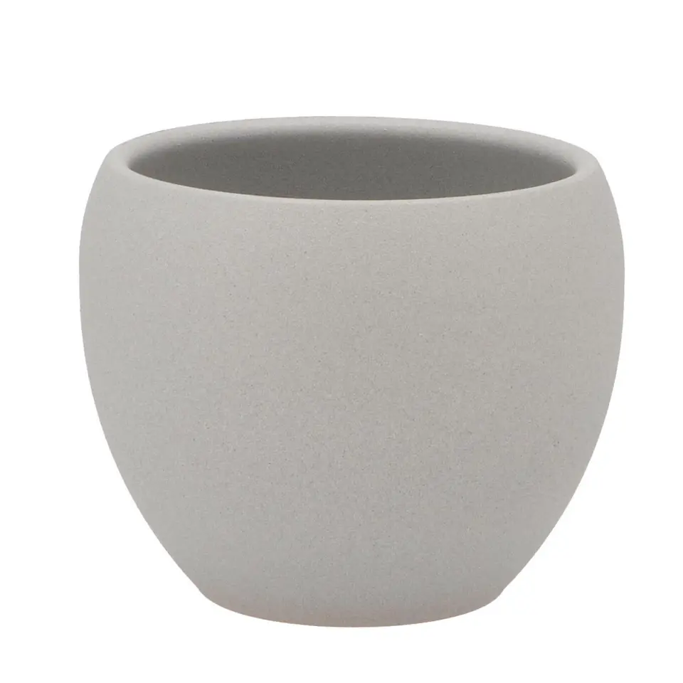DK Design plantenpot - Vinci - lichtgrijs mat - D11 x H14 cm