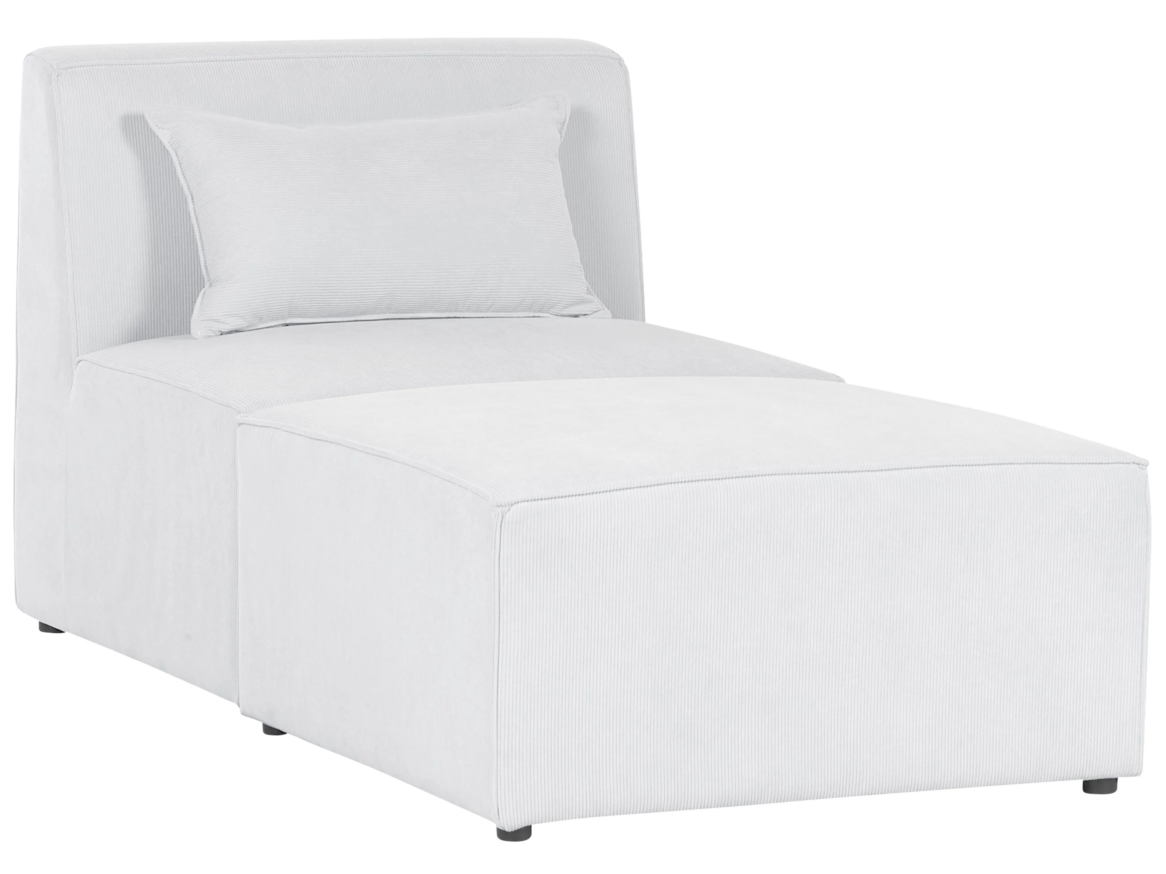 Chaise longue LEMVIG Corduroy Gebroken wit