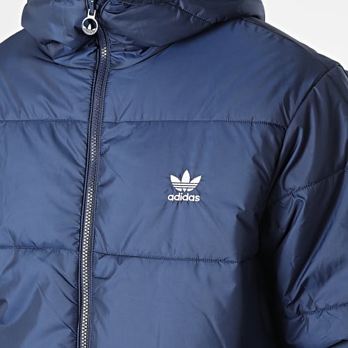 Doudoune Capuche Réversible HM2462 Bleu Marine Gris