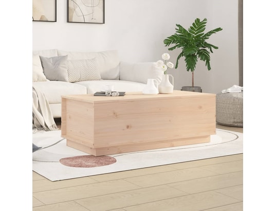 VIDAXL - Table basse 100x50x35 cm bois massif de pin
