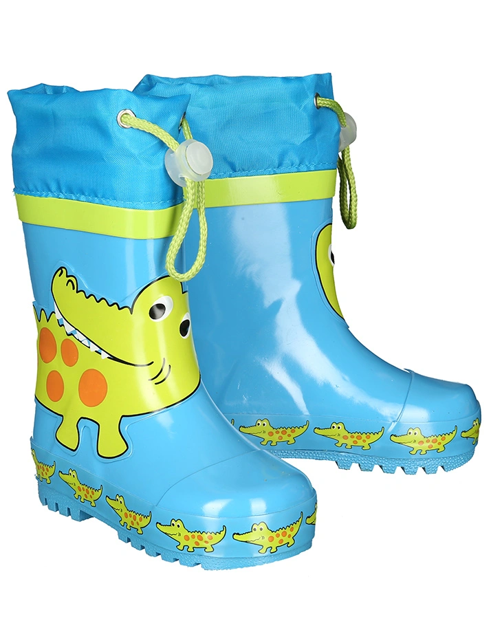 Gummistiefel KROKODIL in blau/grün