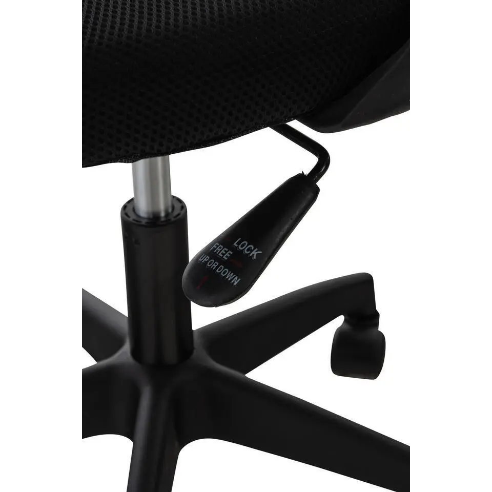 CLP Bureaustoel Auburn zwart Frame - Microfiber - rood