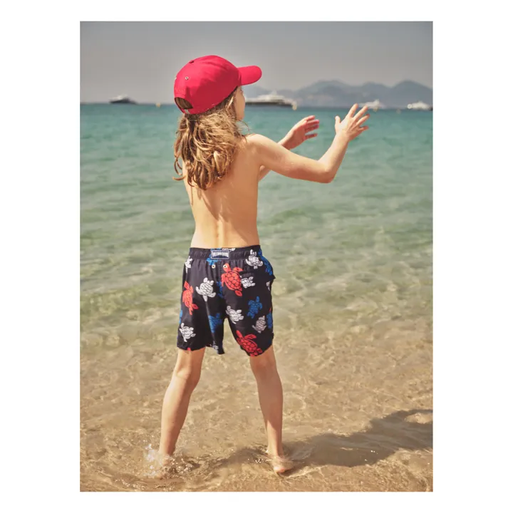 Vilebrequin Short de Bain Jim Tortue | Bleu marine