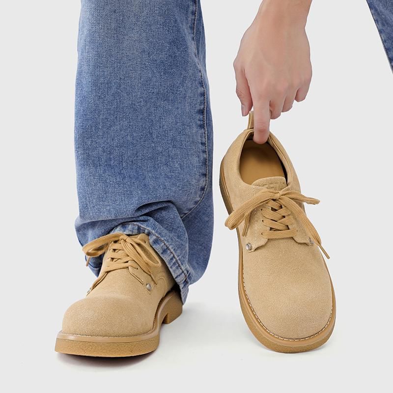 VEAZ - Veterschoenen met imitatieleren plateauzool