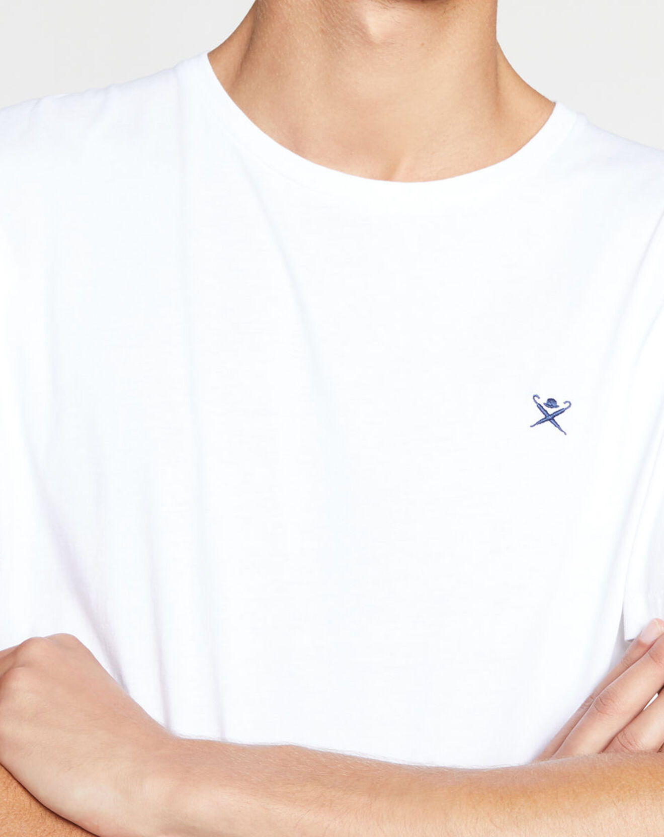 Hackett London T-Shirt Uni Logo blanc