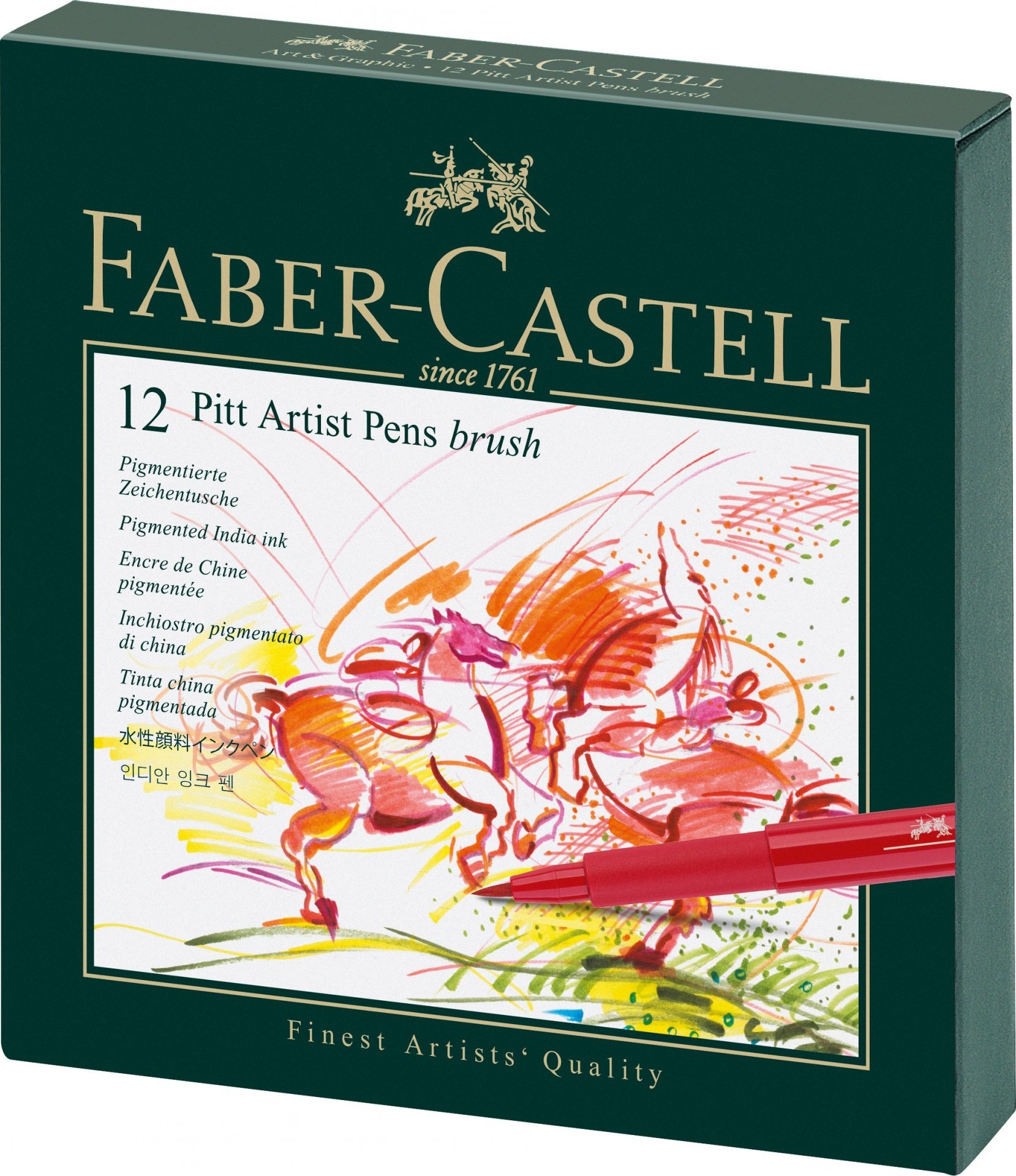 Faber-Castell Pitt Artist Pen B, 12er-Set