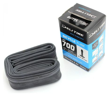 CHAMBRE A AIR VELO 700 x 32 A 40C DELI TIRE SCHRADER VS