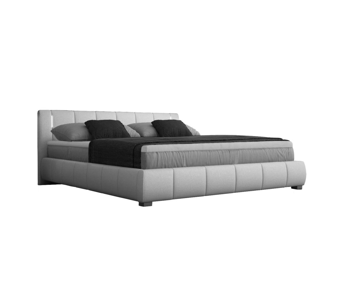Sedex Bett Luna 180x200cm weiß mit LED Beleuchtung